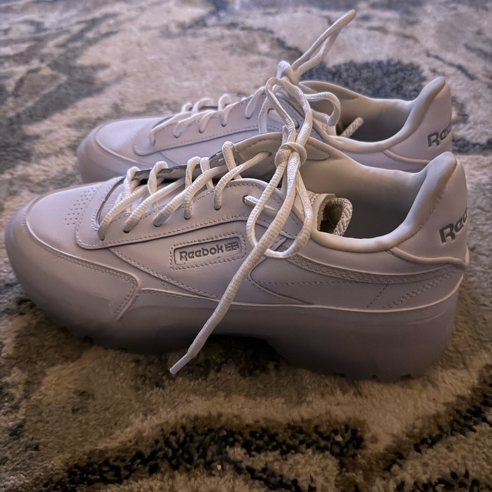 Reebok Cardi B Club Pure White Platform
Sneakers Size 10 | Gently worn